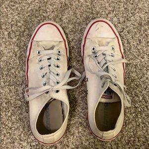 white low top converse